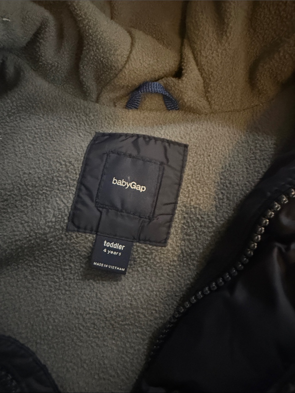 2 GAP Navy Kids Puffer Jacket with Hood - Picture 5 of 5